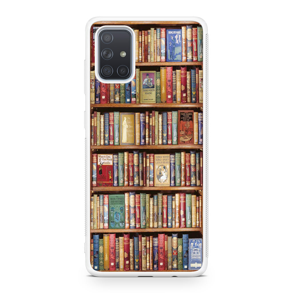 Bookshelf Library Galaxy A51 / A71 Case