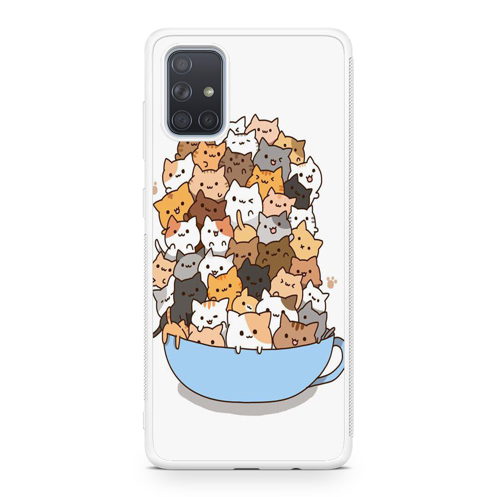 Cats on A Bowl Galaxy A51 / A71 Case