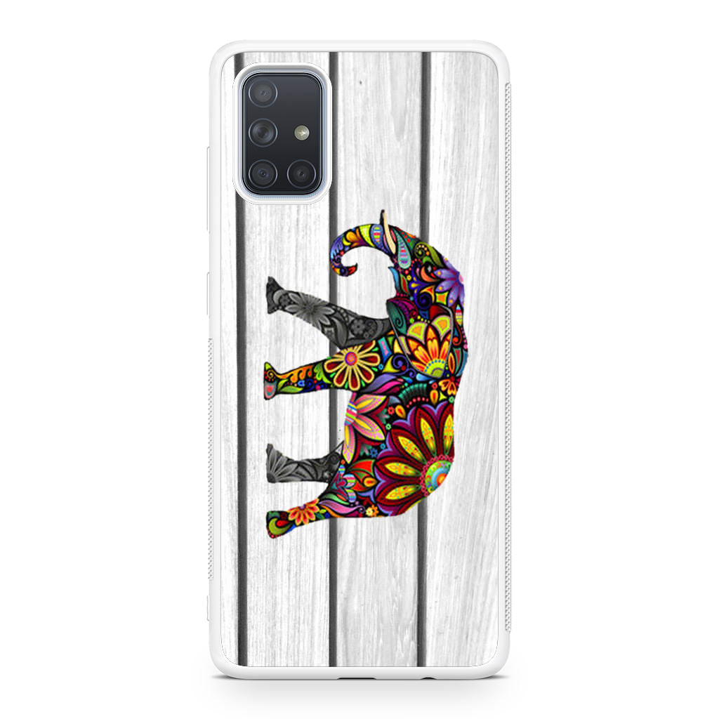 Colorful Elephant Flower Galaxy A51 / A71 Case