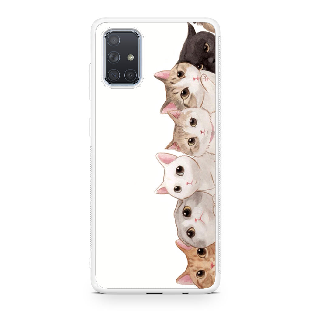 Cute Cats Vertical Galaxy A51 / A71 Case