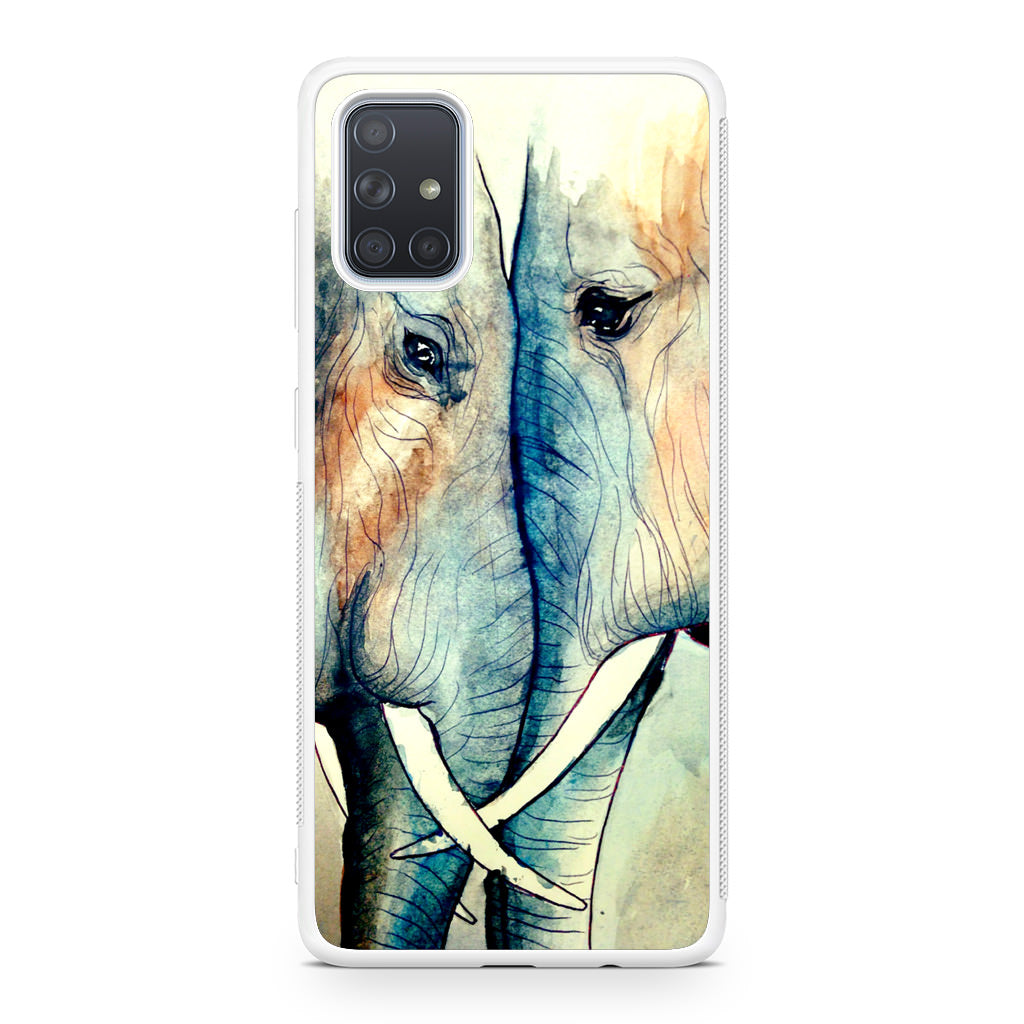 Elephants Sadness Galaxy A51 / A71 Case