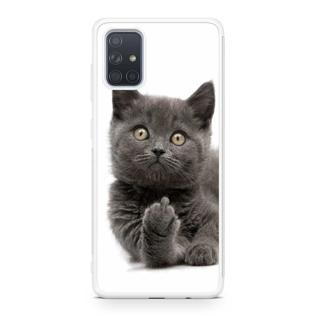 Finger British Shorthair Cat Galaxy A51 / A71 Case