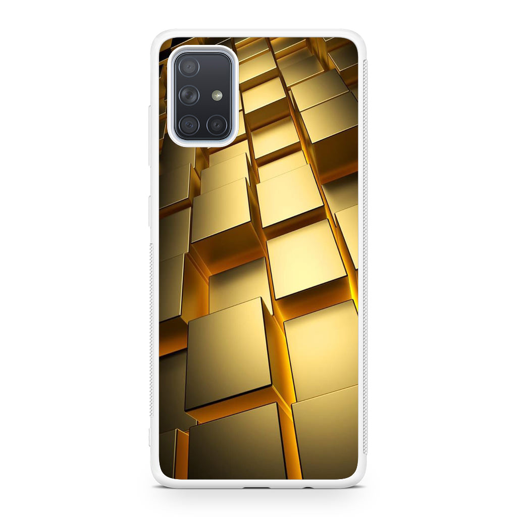 Golden Cubes Galaxy A51 / A71 Case