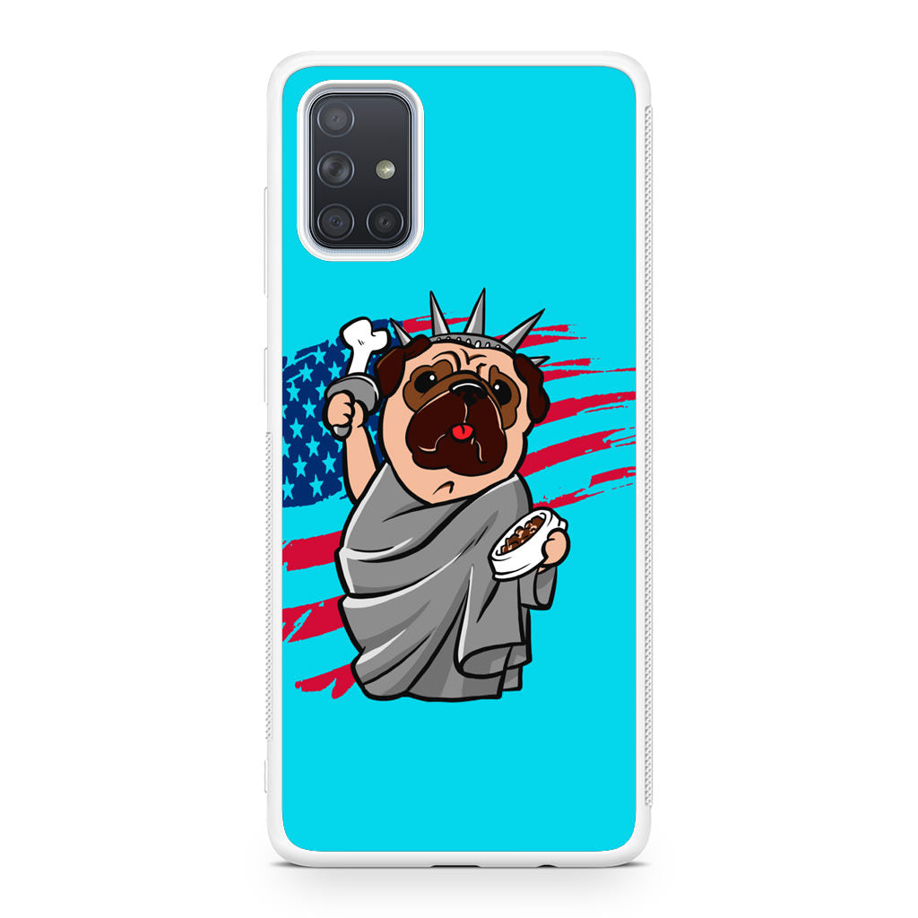 Independence Day Pug Galaxy A51 / A71 Case