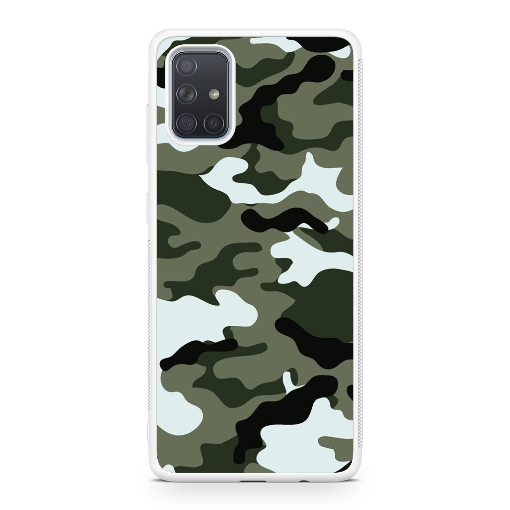 Military Green Camo Galaxy A51 / A71 Case