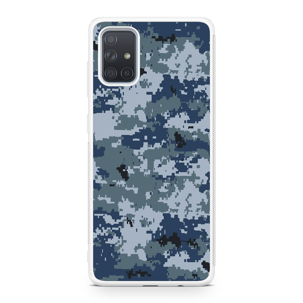 Navy Camo Galaxy A51 / A71 Case