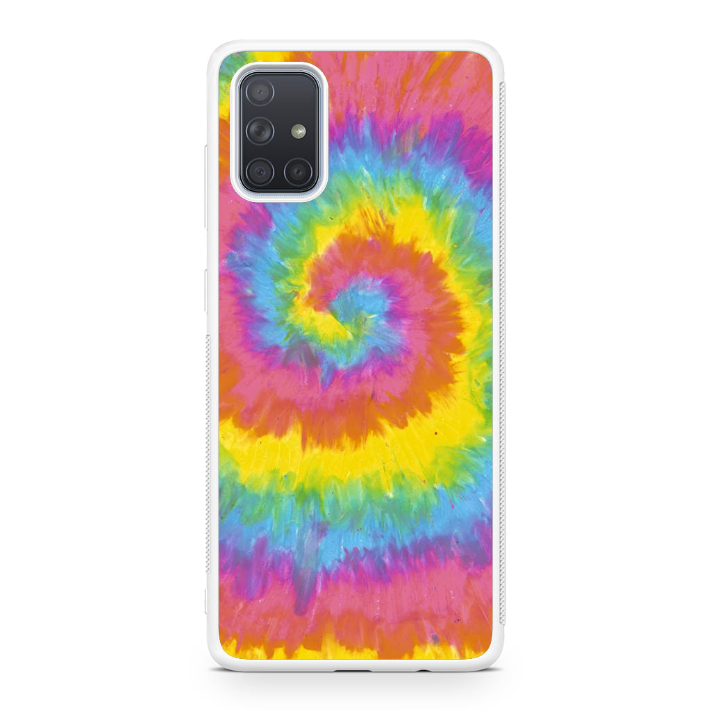 Pastel Rainbow Tie Dye Galaxy A51 / A71 Case