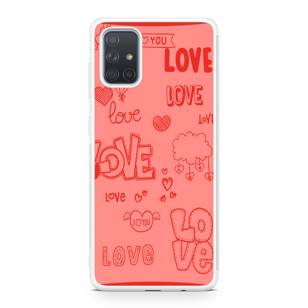 Pink Lover Galaxy A51 / A71 Case