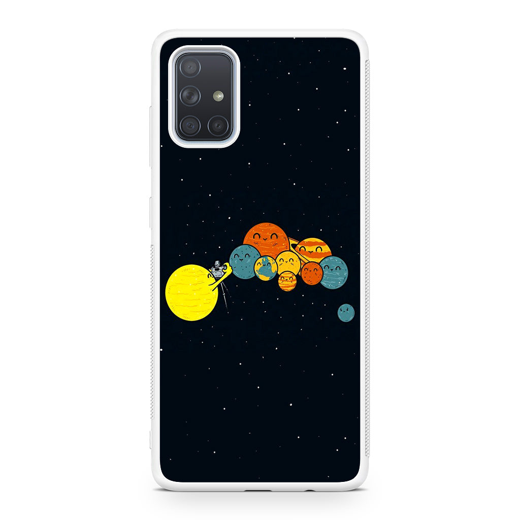 Planet Cute Illustration Galaxy A51 / A71 Case