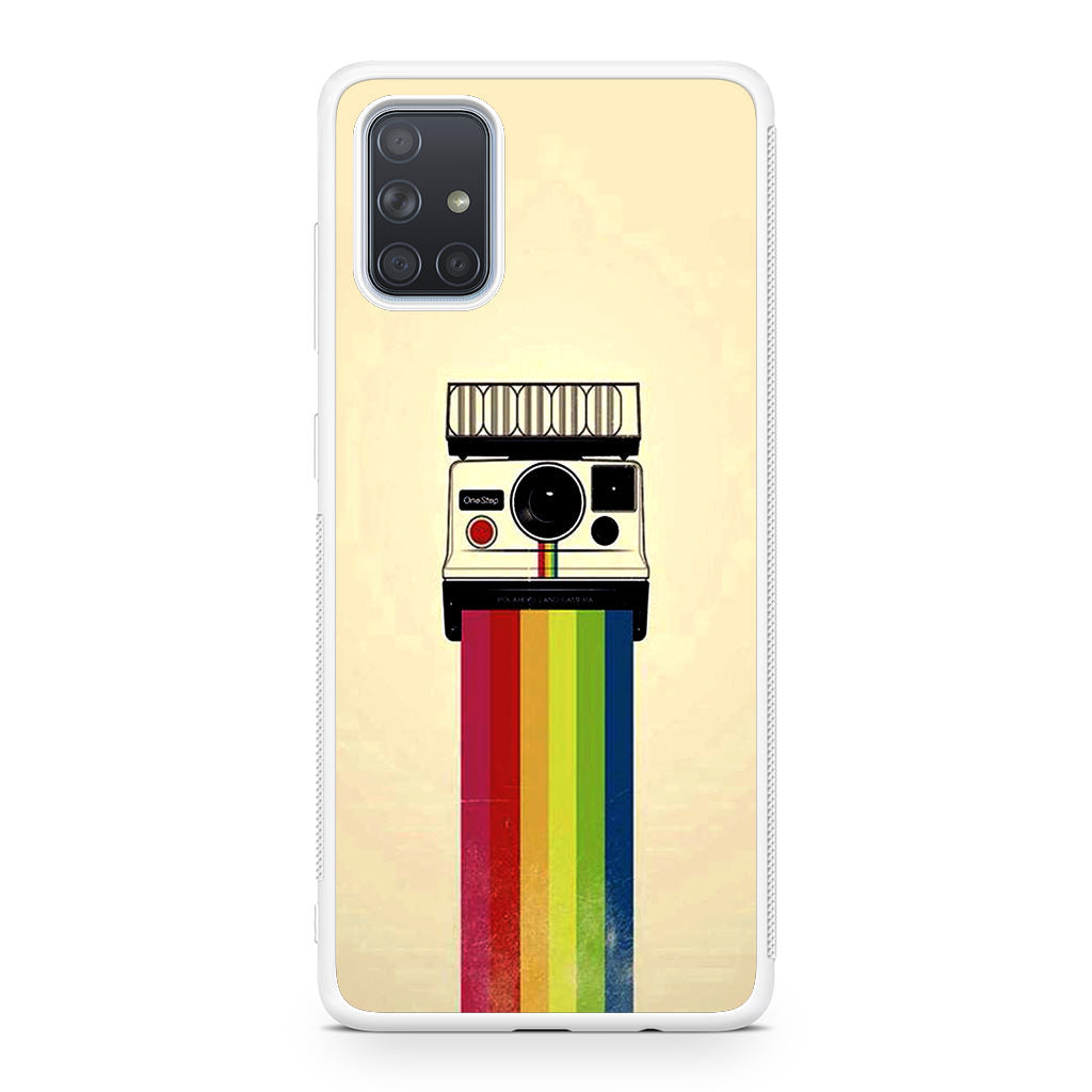 Polaroid Camera Colorful Rainbow Galaxy A51 / A71 Case