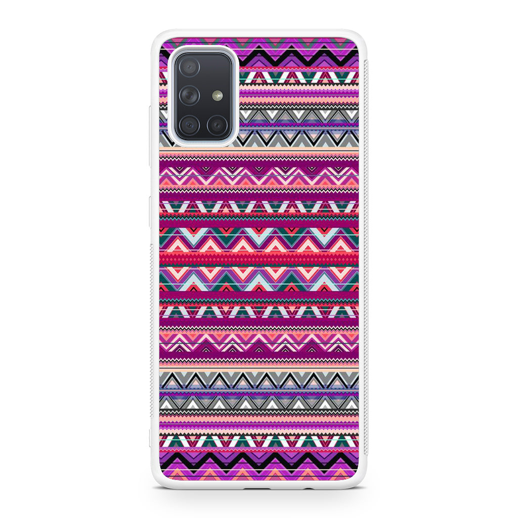 Purple Aztec Art Galaxy A51 / A71 Case