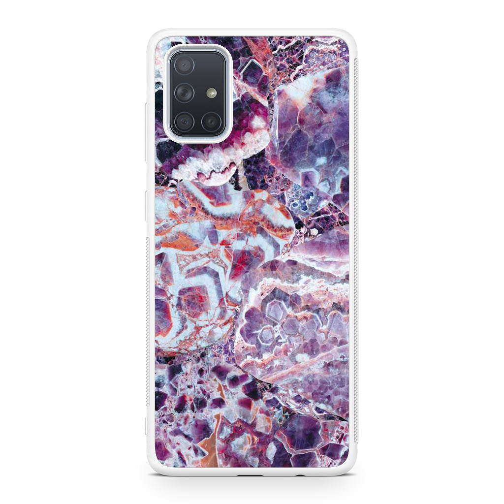 Purple Marble Galaxy A51 / A71 Case