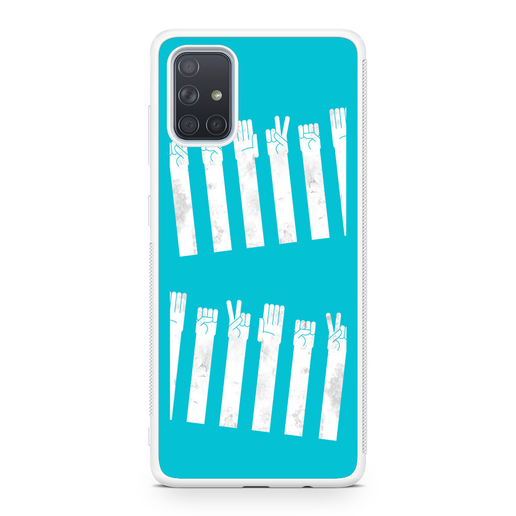 Rock Paper Scissors Zebra Crossing Galaxy A51 / A71 Case