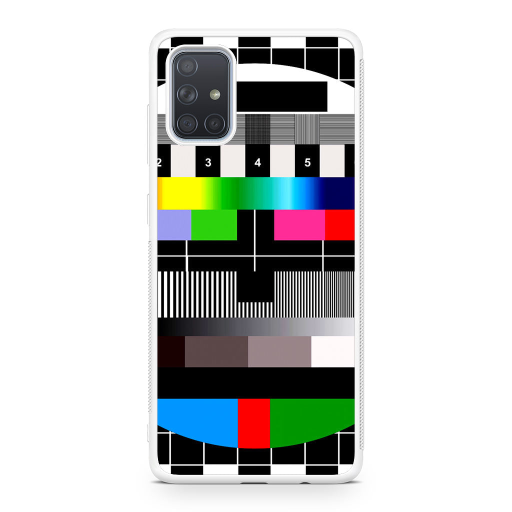 Scheme Pause TV Colorful Mesh Galaxy A51 / A71 Case