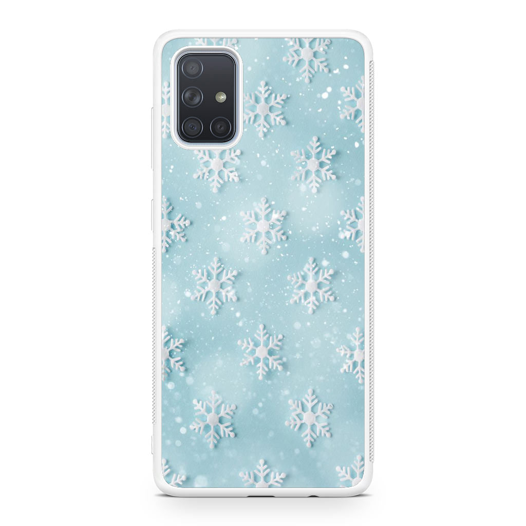 Snowflakes Pattern Galaxy A51 / A71 Case