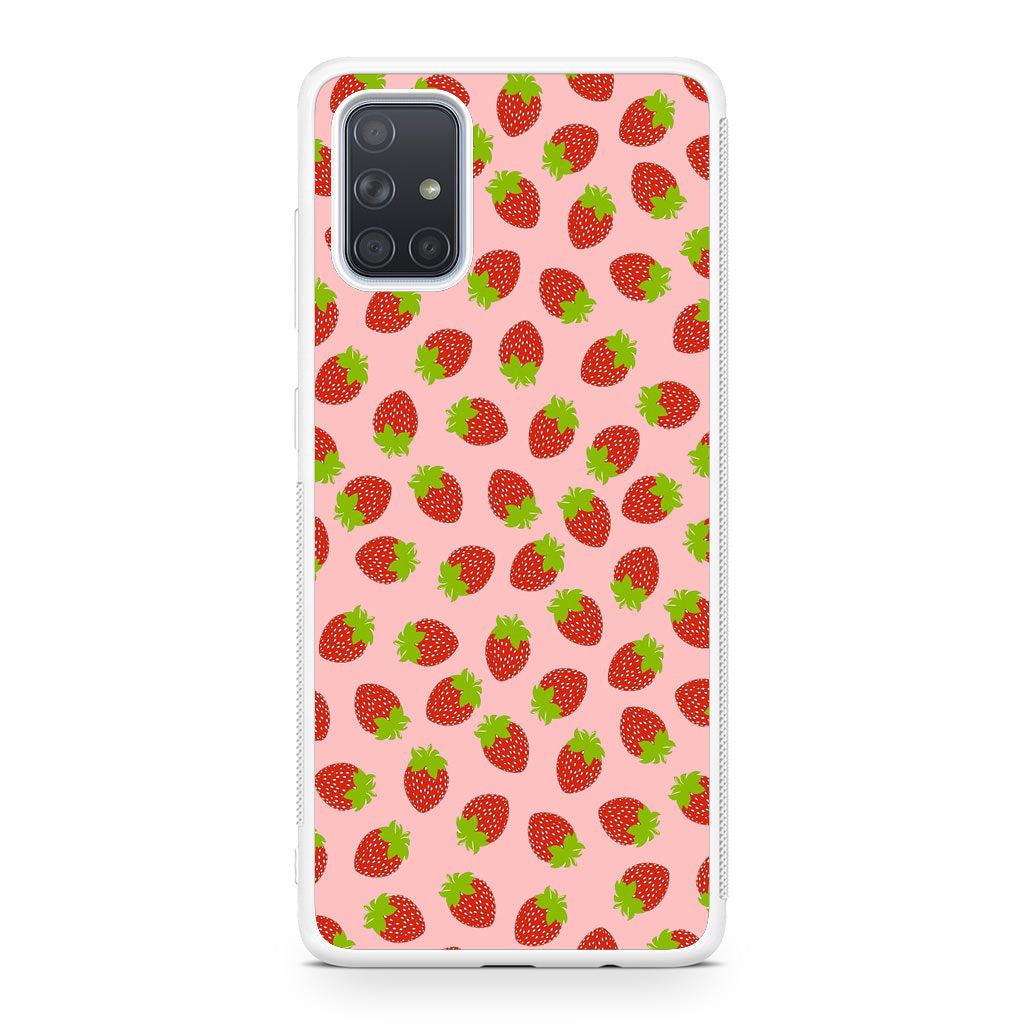 Strawberries Pattern Galaxy A51 / A71 Case