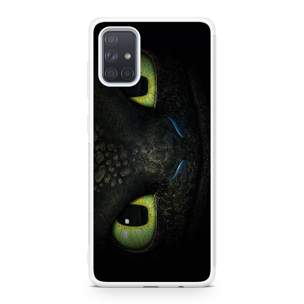 Toothless Dragon Eyes Close Up Galaxy A51 / A71 Case