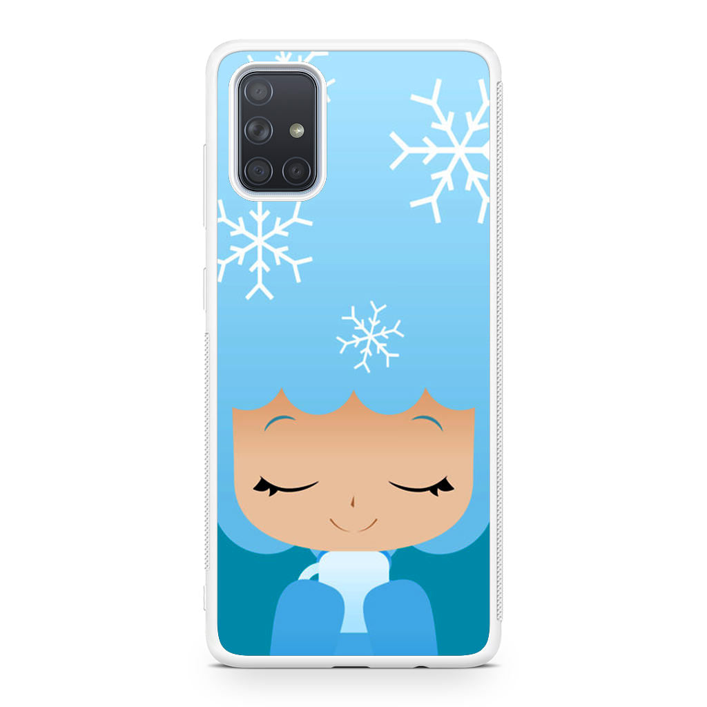 Winter Afro Girl Galaxy A51 / A71 Case