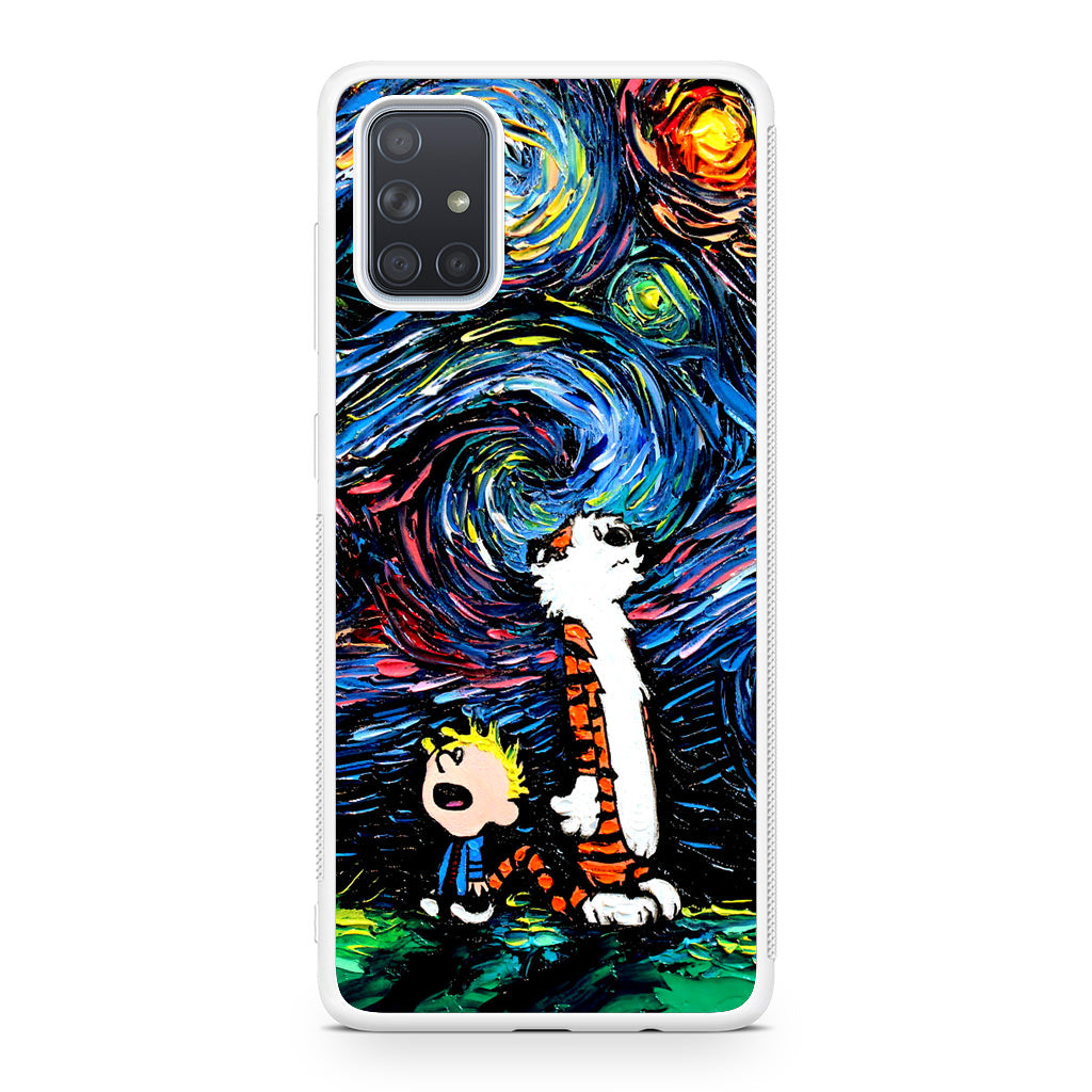 Calvin Art At Starry Night Galaxy A51 / A71 Case