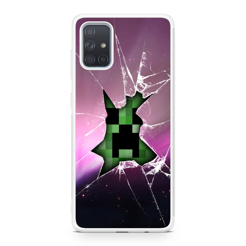Creeper Glass Broken Violet Galaxy A51 / A71 Case