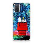 Dog Lying Under Starry Night Van Gogh Galaxy A51 / A71 Case