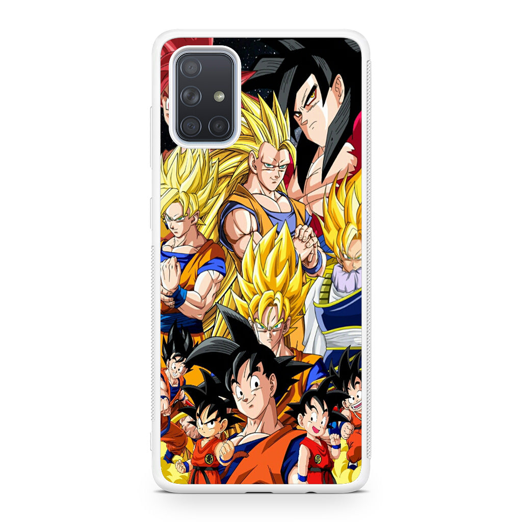 Dragon Ball Z Son Goku Transformation Galaxy A51 / A71 Case