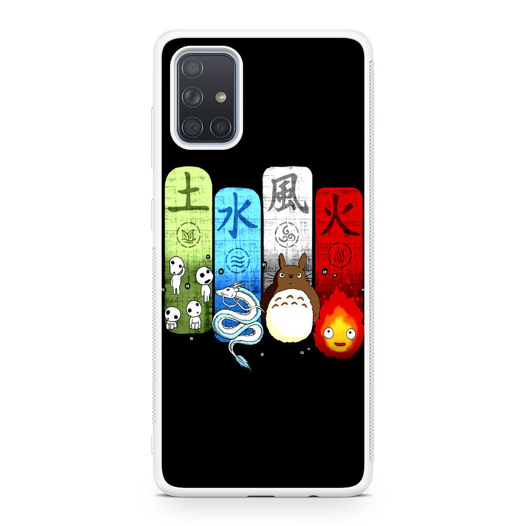 Ghibli Elemental Charms Galaxy A51 / A71 Case