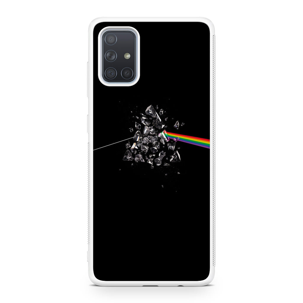 Glass Broken Light Refraction Galaxy A51 / A71 Case