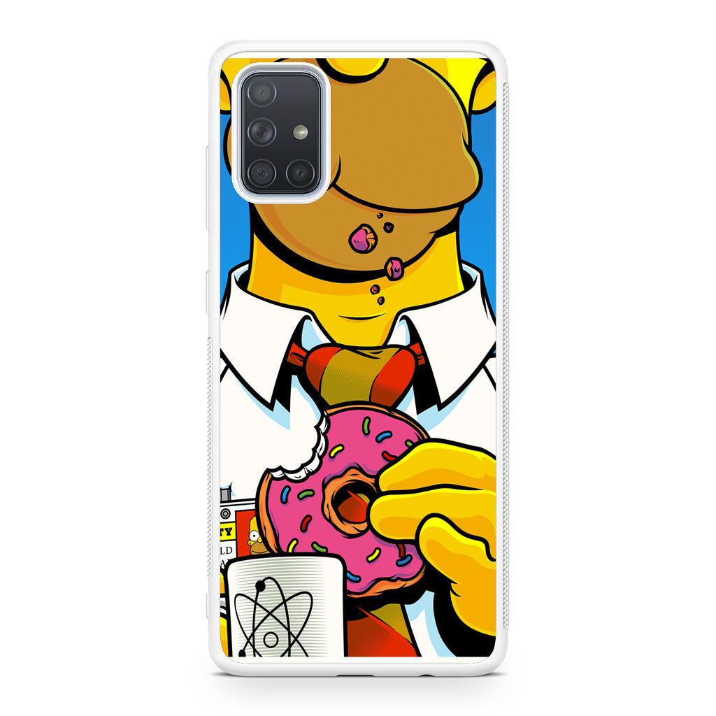 Homer Eats Donut Galaxy A51 / A71 Case