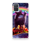 LLama And Sloth On Space Galaxy A51 / A71 Case