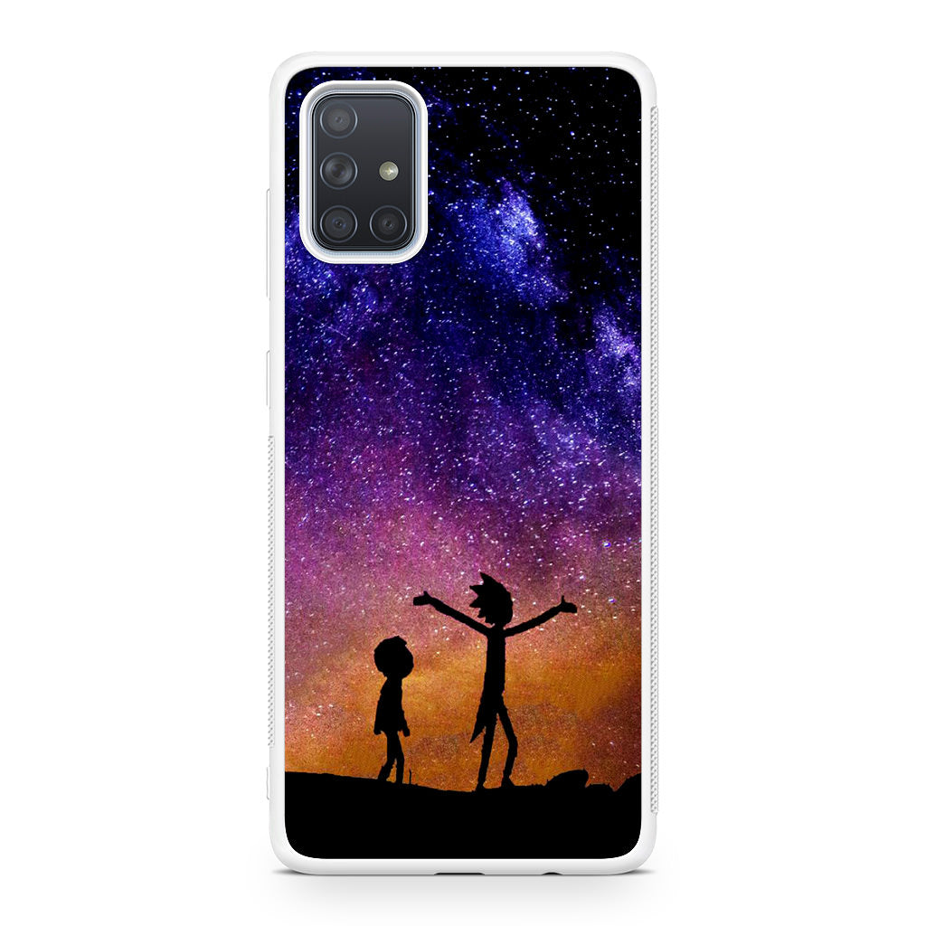 Rick And Morty Space Nebula Galaxy A51 / A71 Case