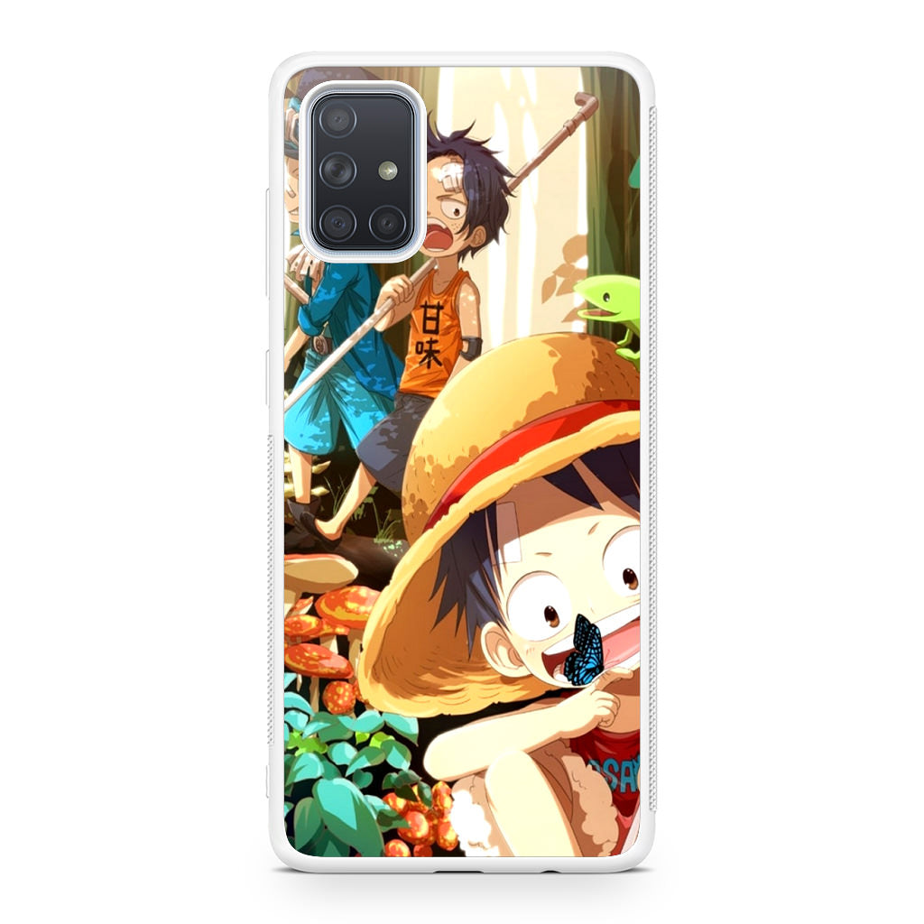 One Piece Little Sabo Ace Luffy Cute Galaxy A51 / A71 Case