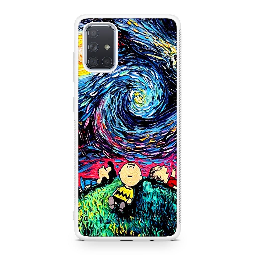 Peanuts At Starry Night Galaxy A51 / A71 Case