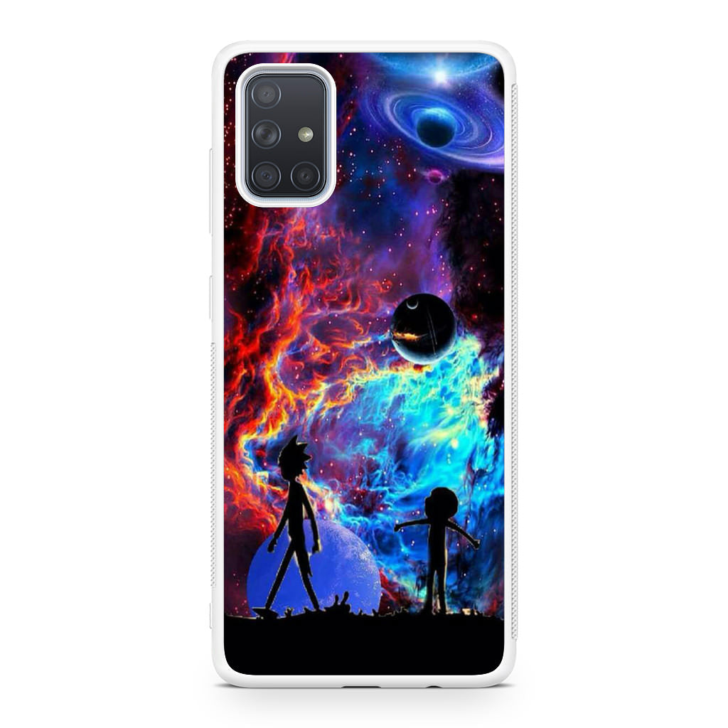 Rick And Morty Flat Galaxy Galaxy A51 / A71 Case