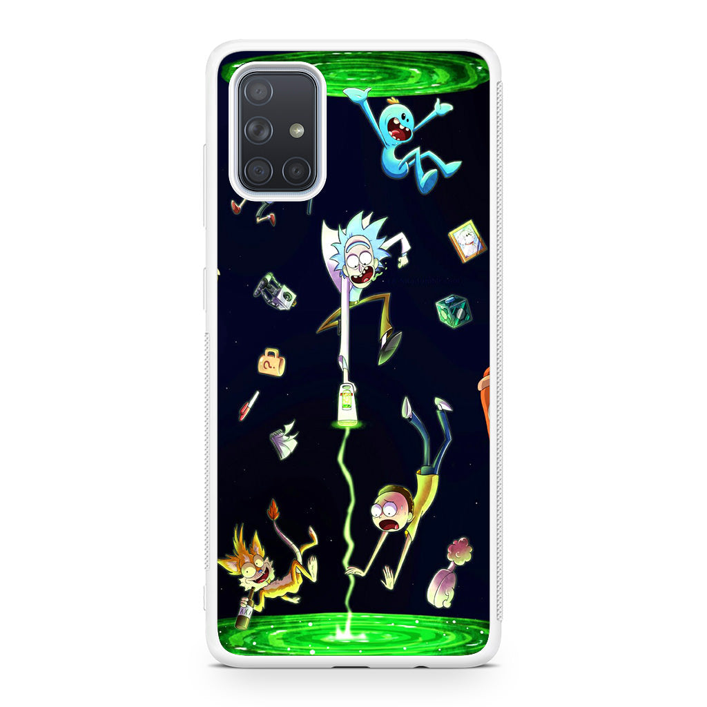 Rick And Morty Portal Fall Galaxy A51 / A71 Case