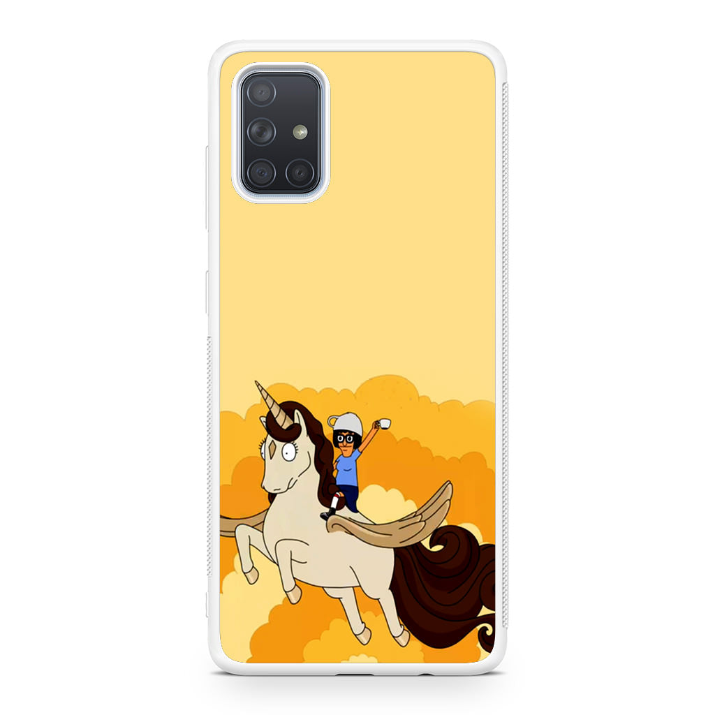 Tina Belcher And Unicorn Galaxy A51 / A71 Case