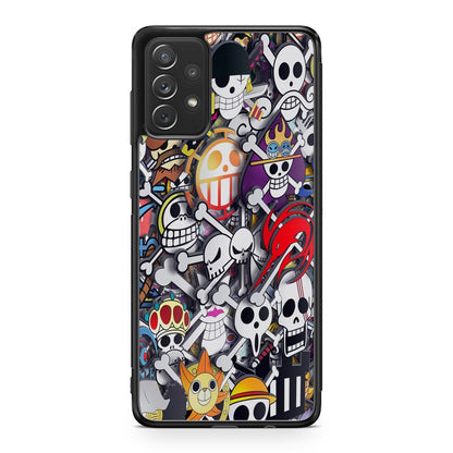 All Pirate Symbols One Piece Galaxy A32 / A52 / A72 Case