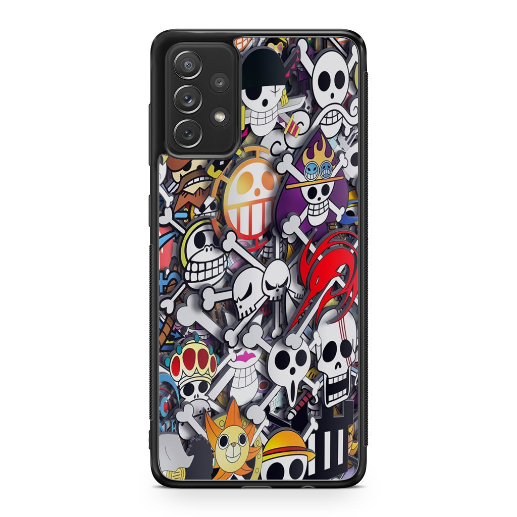 All Pirate Symbols One Piece Galaxy A53 5G Case