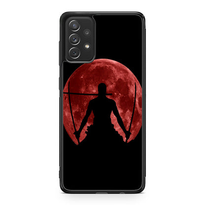 Silhouette Of Zoro In Santoryu Mode Galaxy A53 5G Case