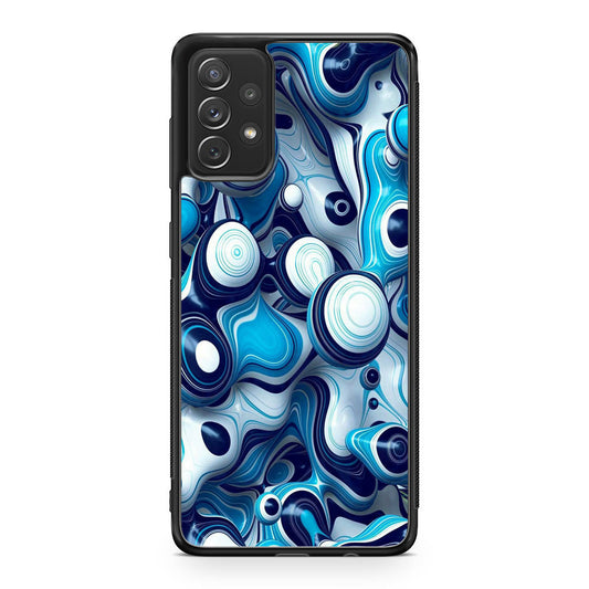 Abstract Art All Blue Galaxy A53 5G Case