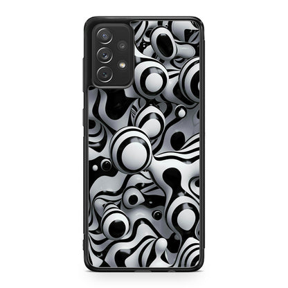 Abstract Art Black White Galaxy A32 / A52 / A72 Case