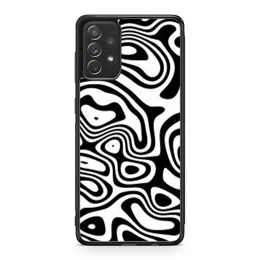 Abstract Black and White Background Galaxy A32 / A52 / A72 Case