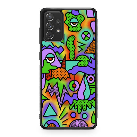 Abstract Colorful Doodle Art Galaxy A23 5G Case