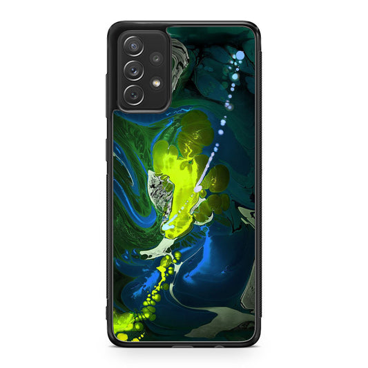 Abstract Green Blue Art Galaxy A23 5G Case