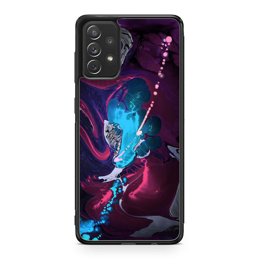 Abstract Purple Blue Art Galaxy A23 5G Case