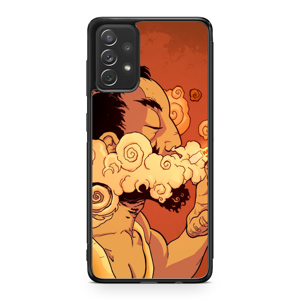 Artistic Psychedelic Smoke Galaxy A23 5G Case