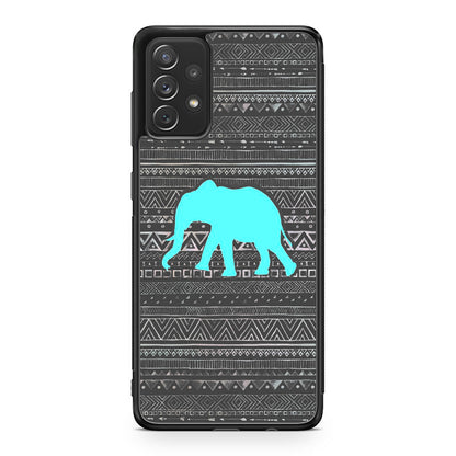Aztec Elephant Turquoise Galaxy A23 5G Case