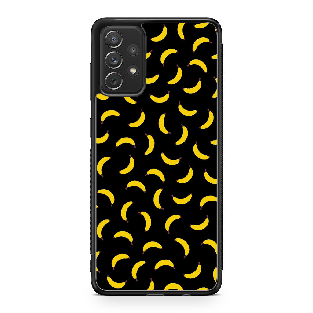 Bananas Fruit Pattern Black Galaxy A23 5G Case
