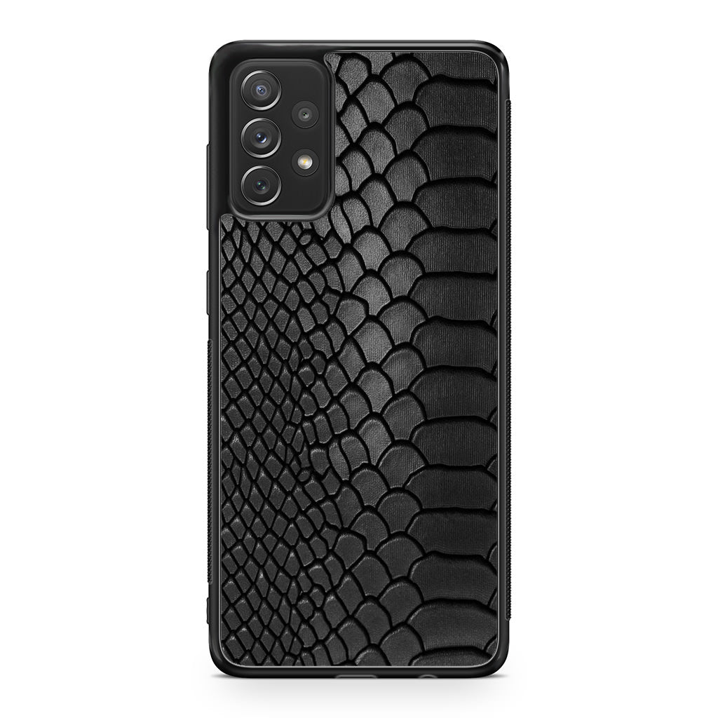 Black Snake Skin Texture Galaxy A32 / A52 / A72 Case