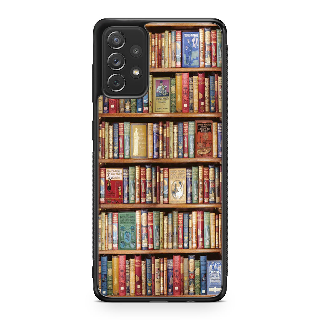 Bookshelf Library Galaxy A32 / A52 / A72 Case